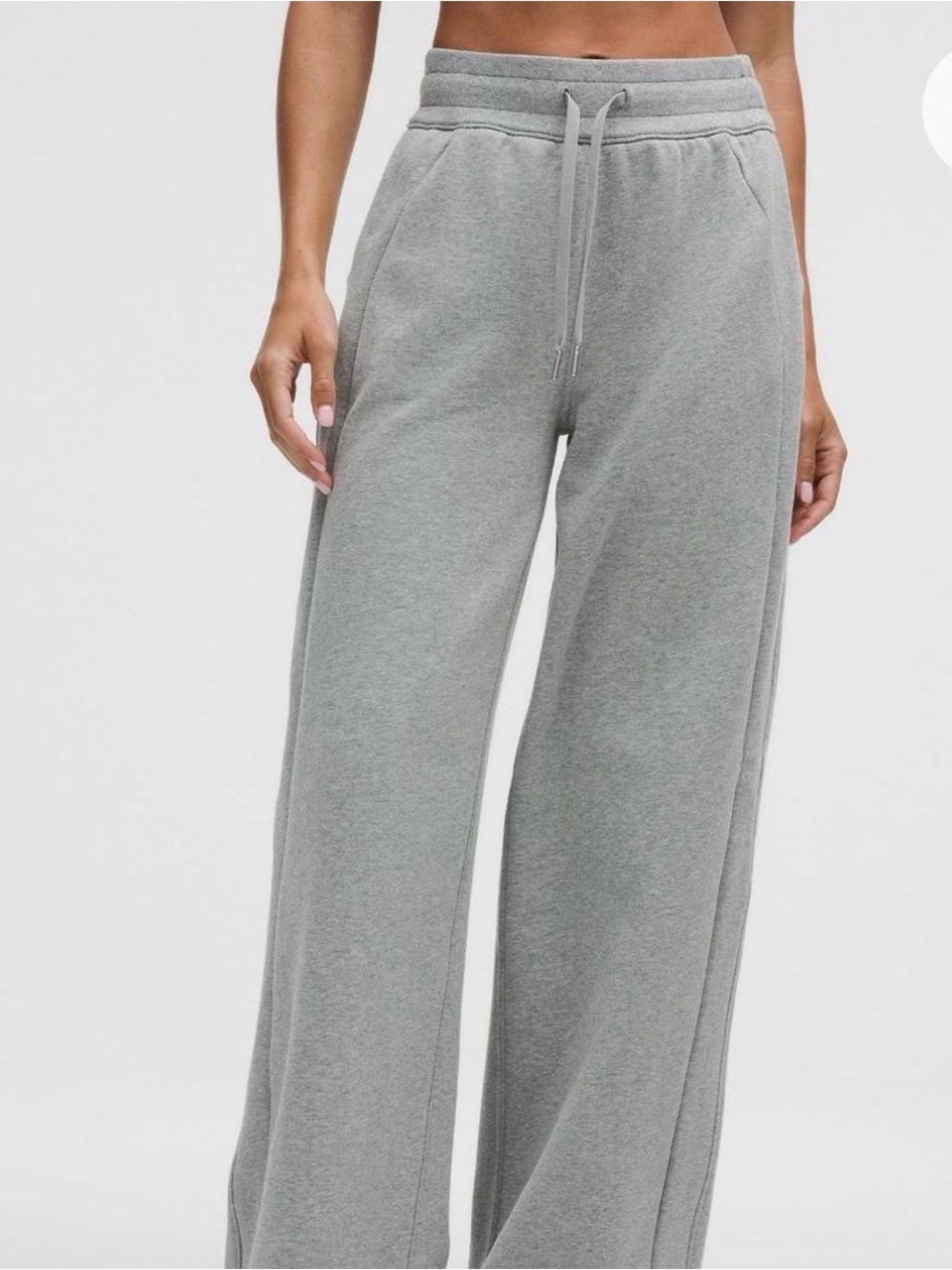lululemon athletica Wide-Leg Drawstring Sweatpants in Grey